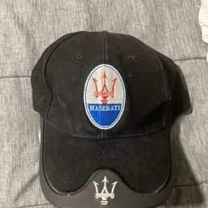 & Other Stories Black Cap with Blue and Red Logo